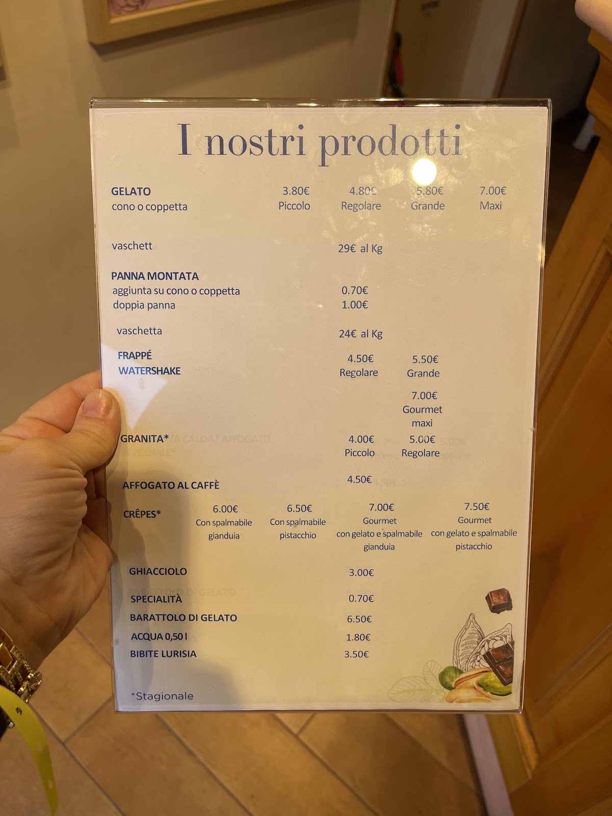 Il locale visto dall'interno.