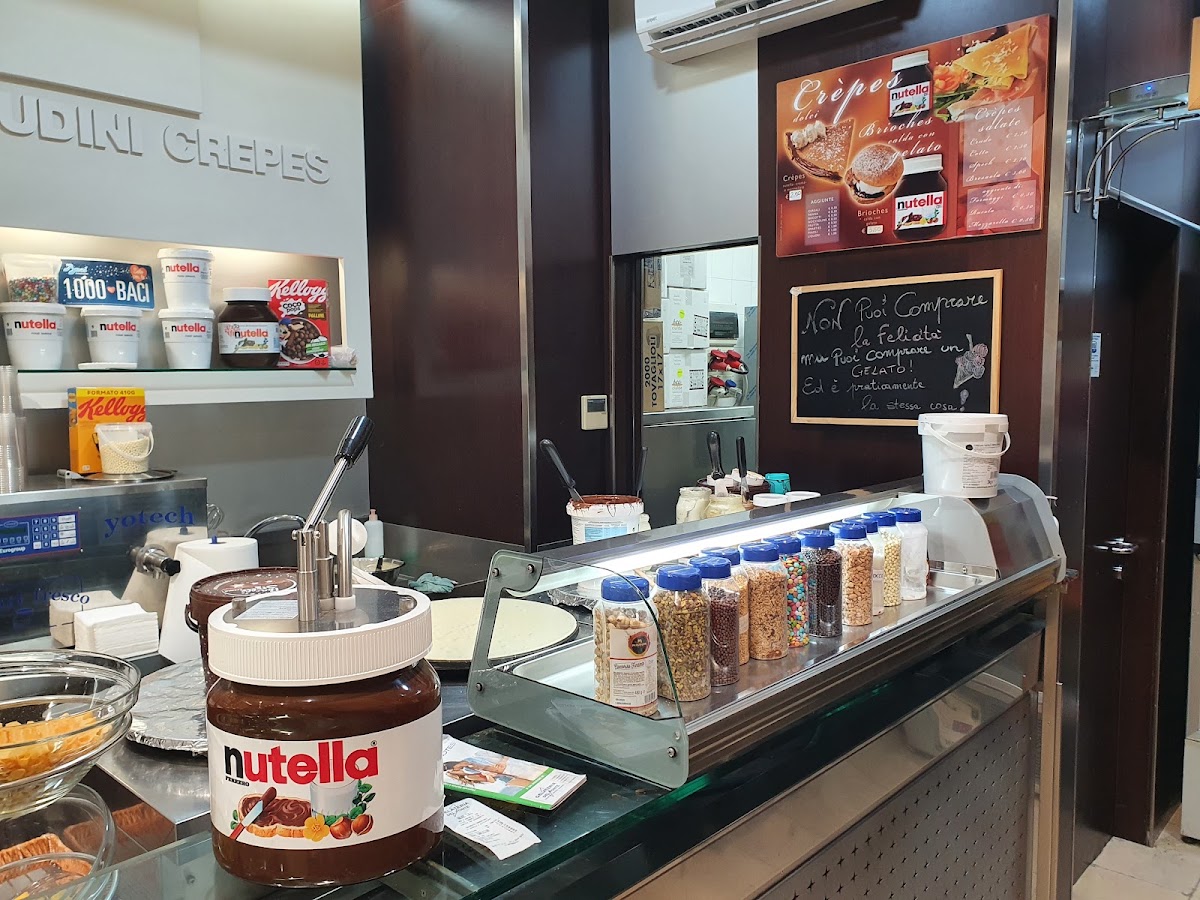 Un dettaglio del banco.