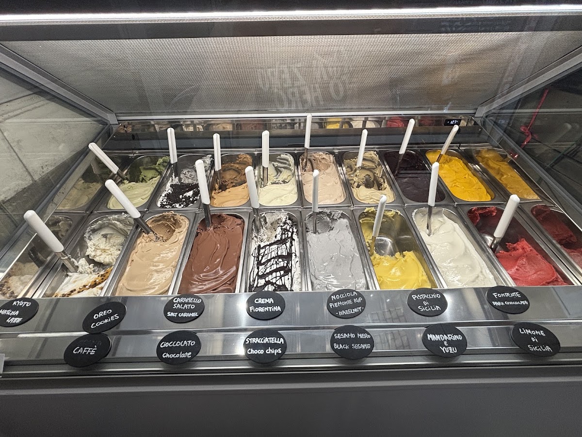 Il gelato servito.
