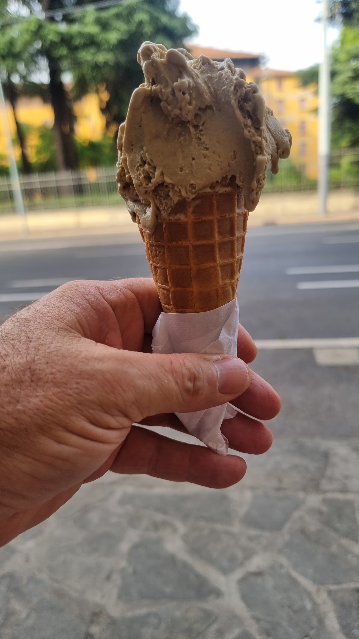Il gelato servito.