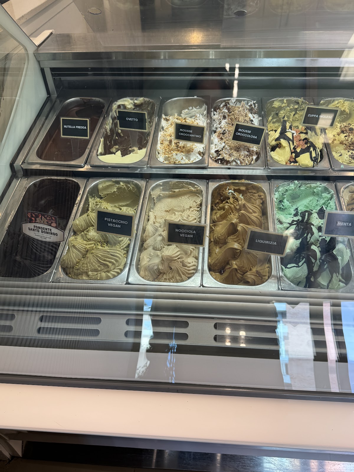 Il gelato servito.