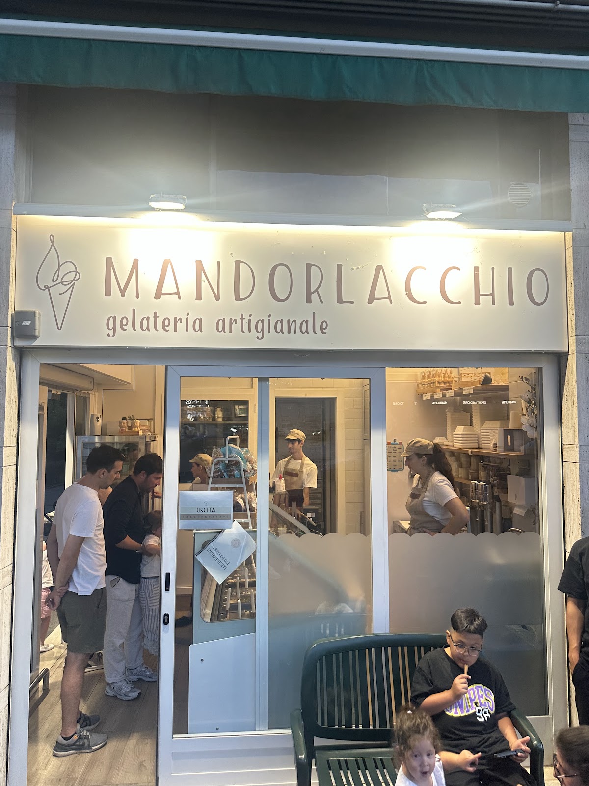 Il gelato servito.
