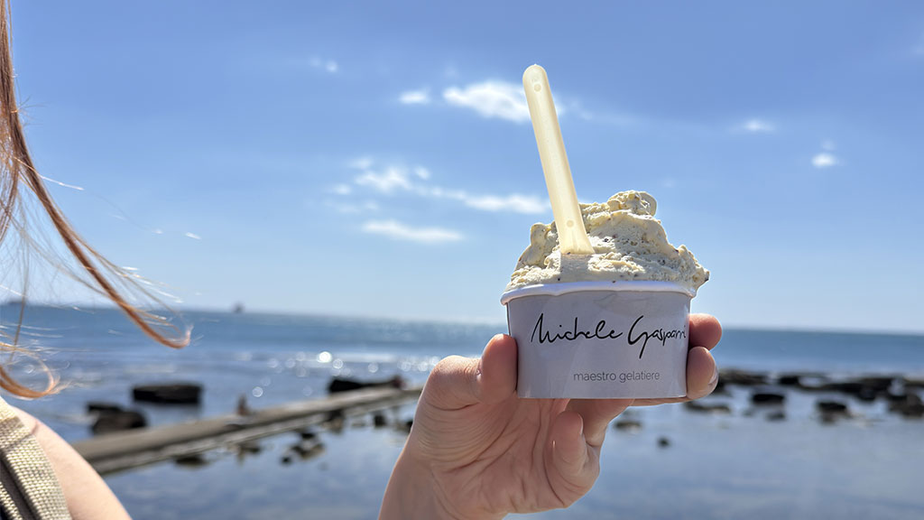 Il gelato servito.
