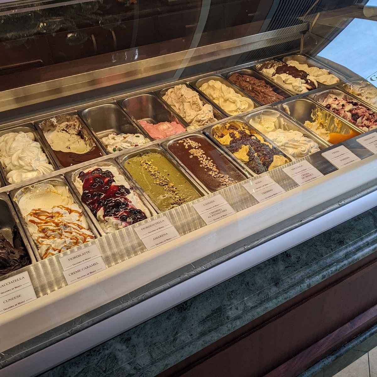 Il gelato servito.