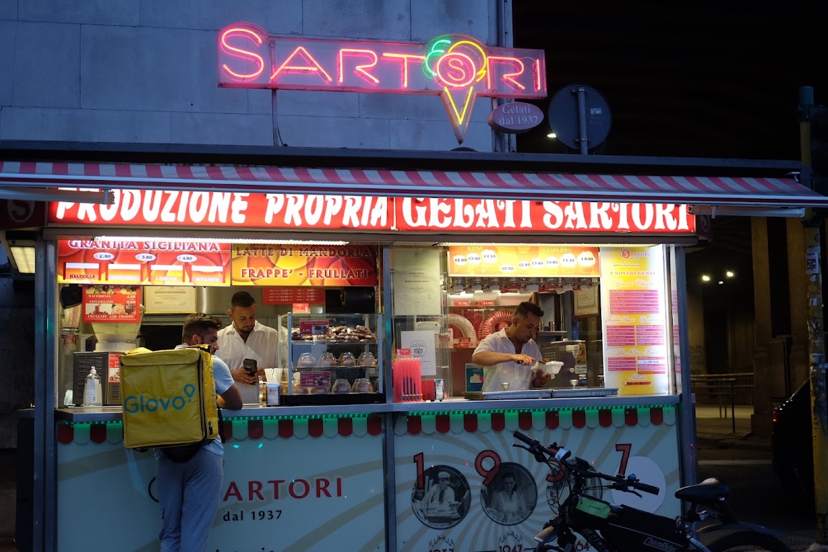 Un dettaglio del banco.