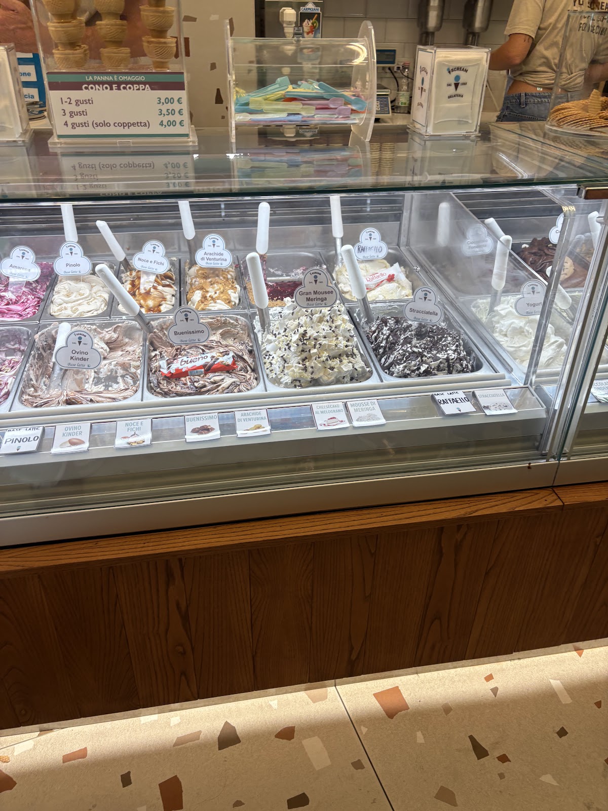Il gelato servito.
