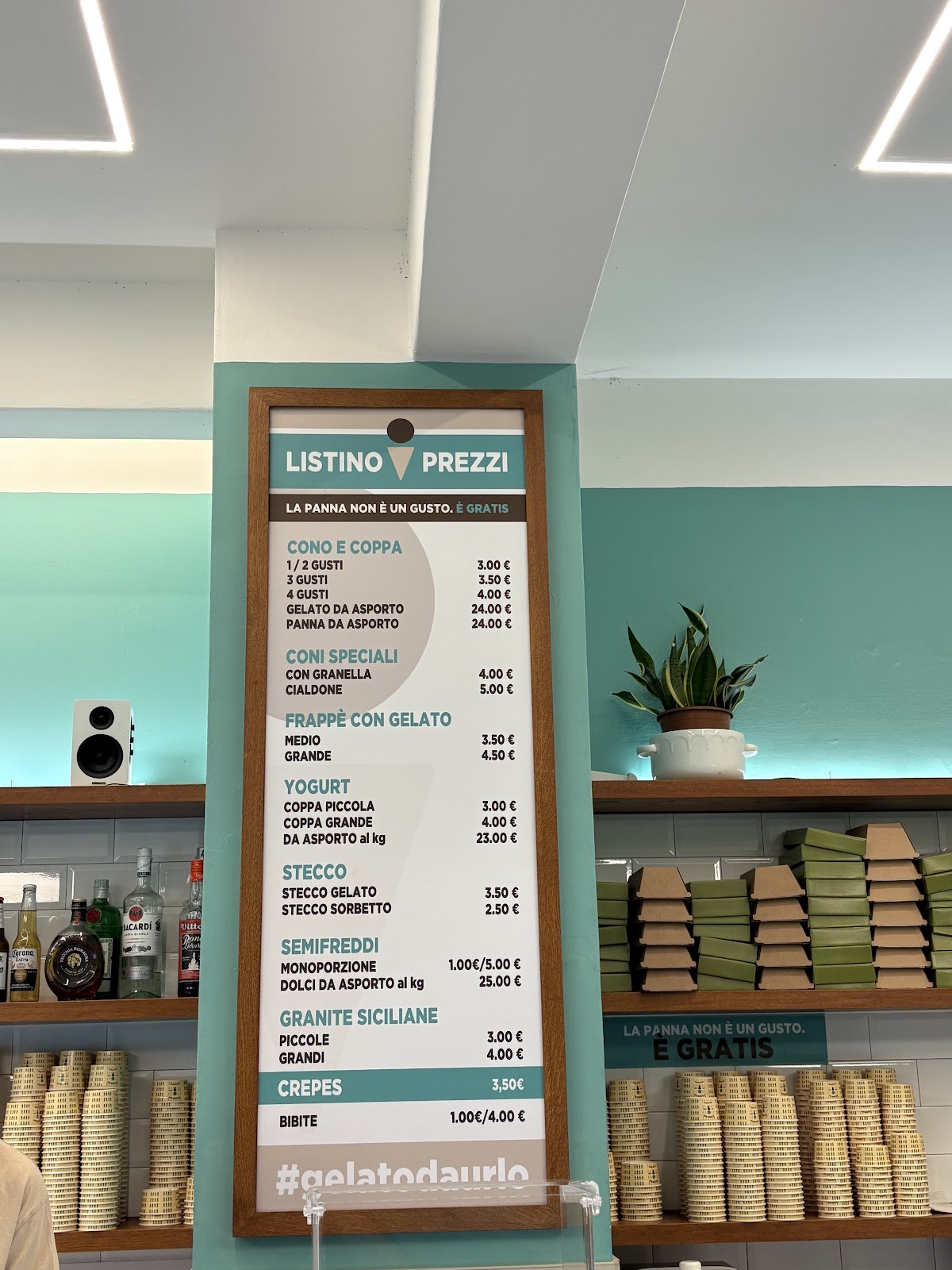 Il locale in servizio.