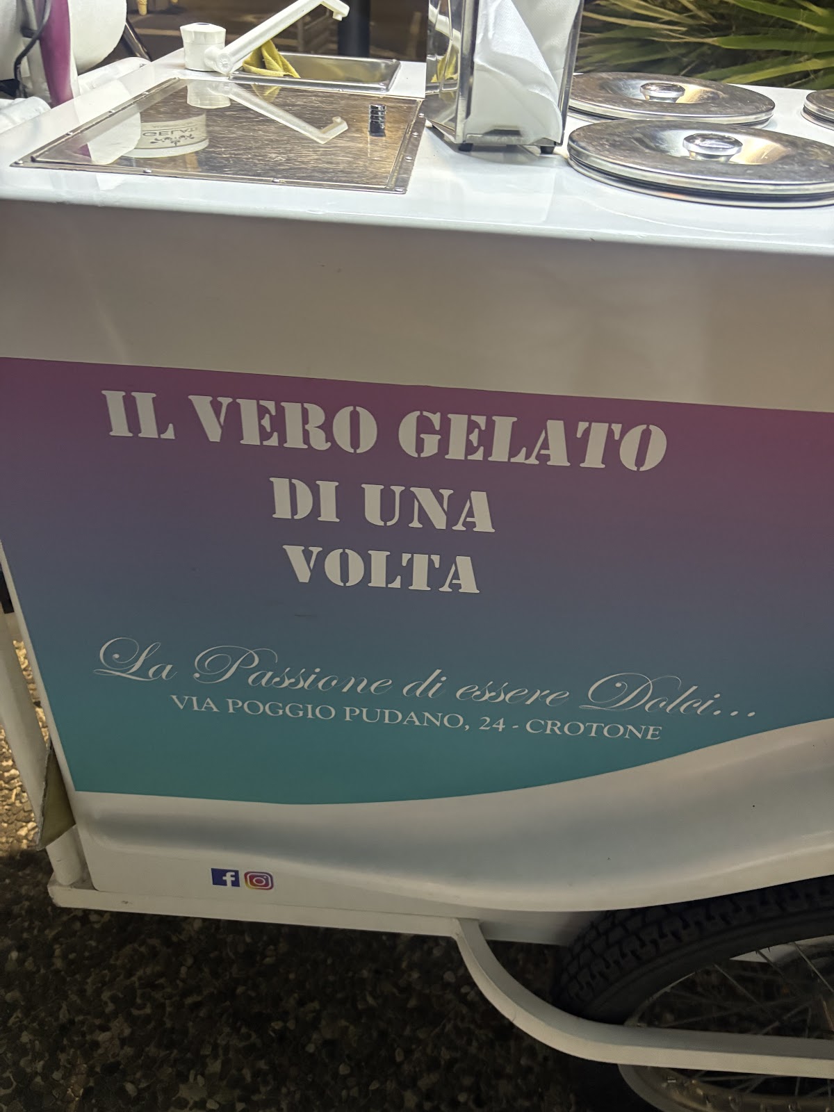 Il gelato servito.