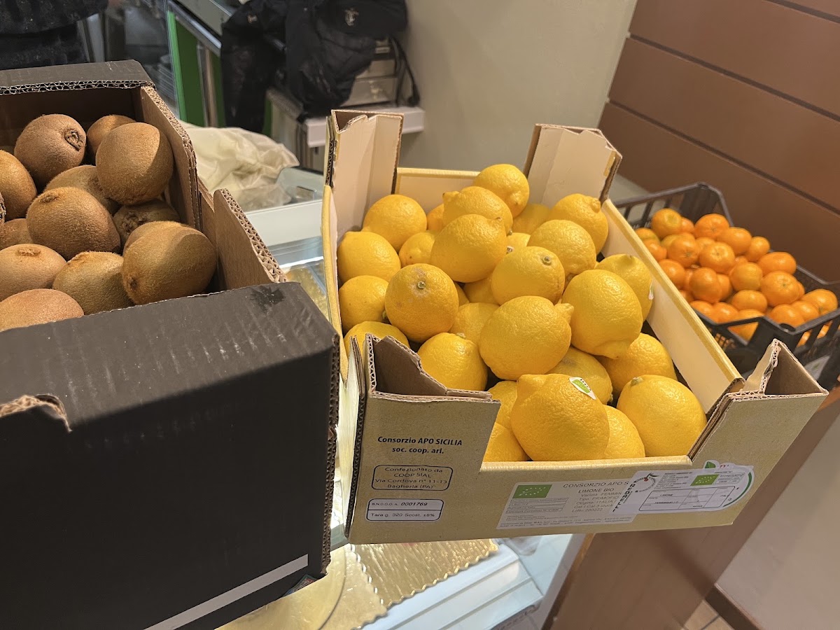 Un dettaglio del banco.