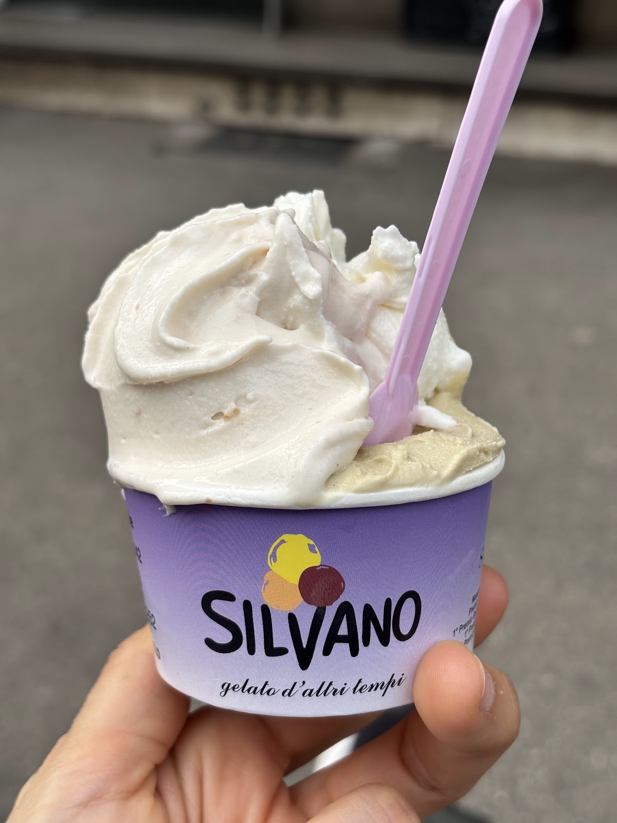 Il gelato servito.