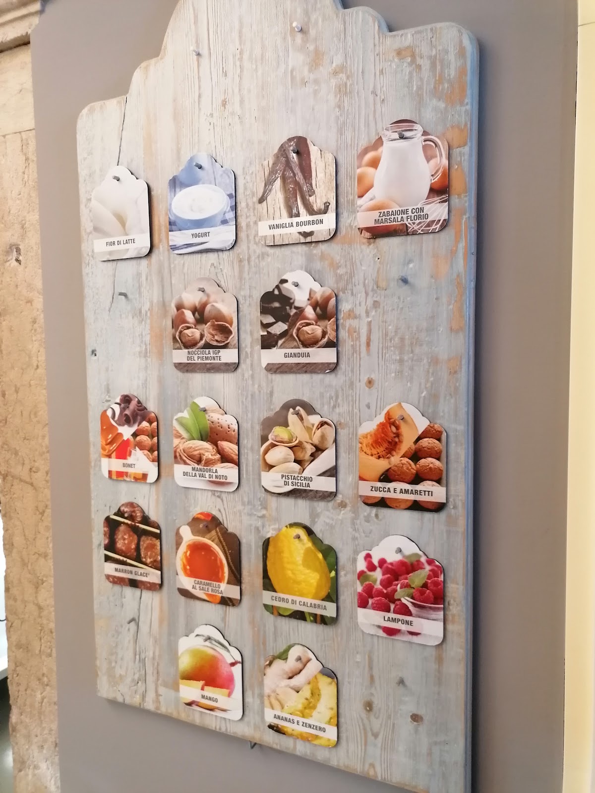 Il gelato servito.