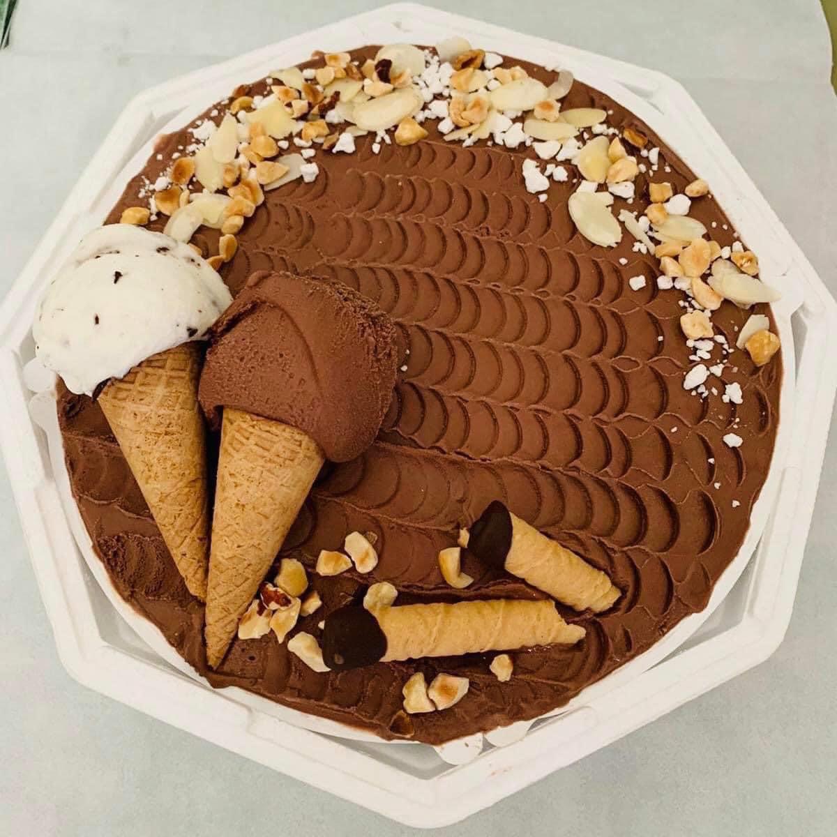 Il gelato servito.