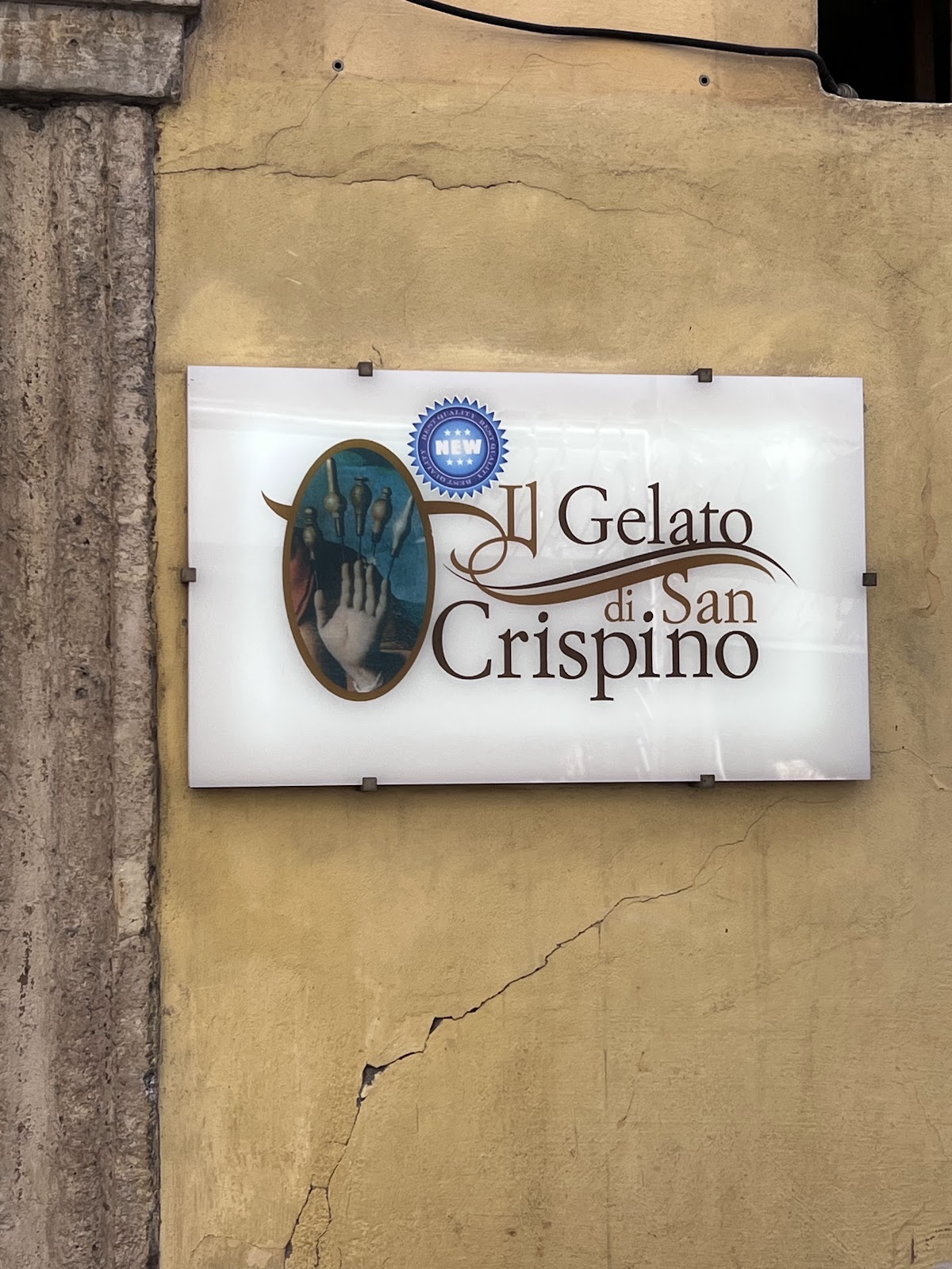 Un dettaglio del banco.