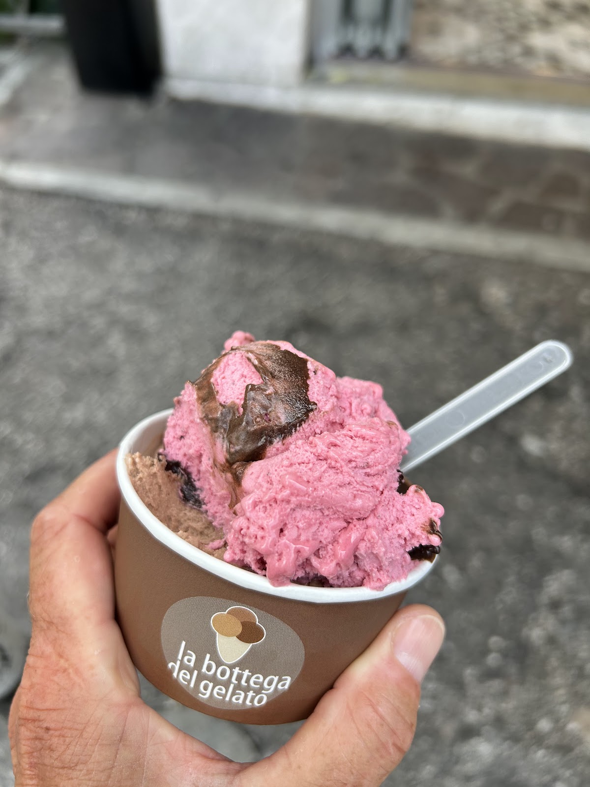 Il gelato servito.