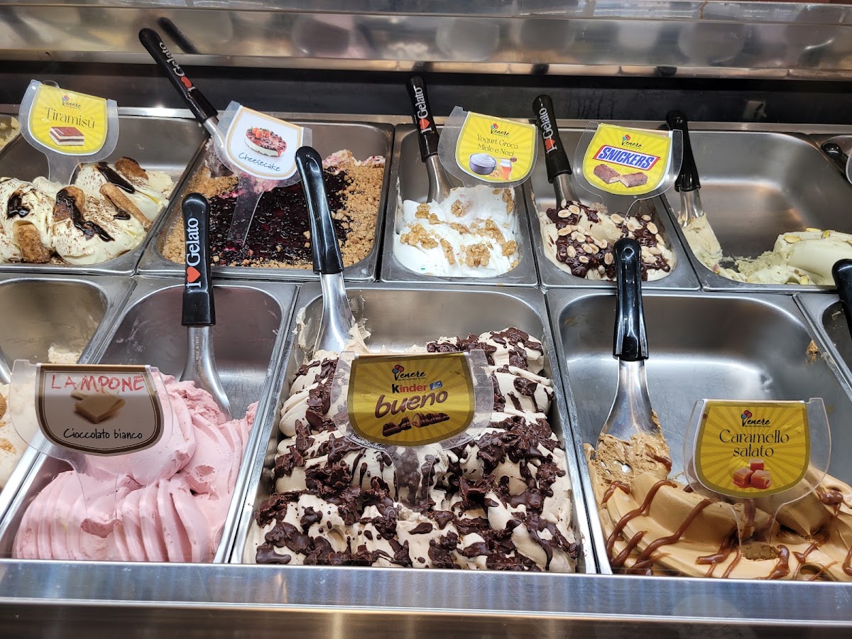Il gelato servito.