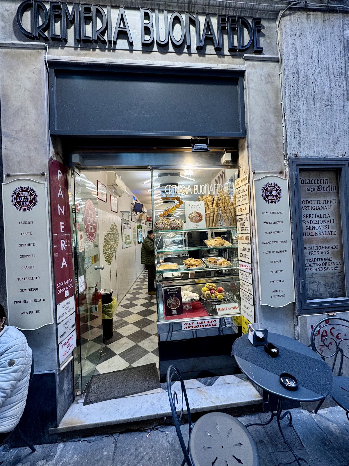 Il gelato servito.