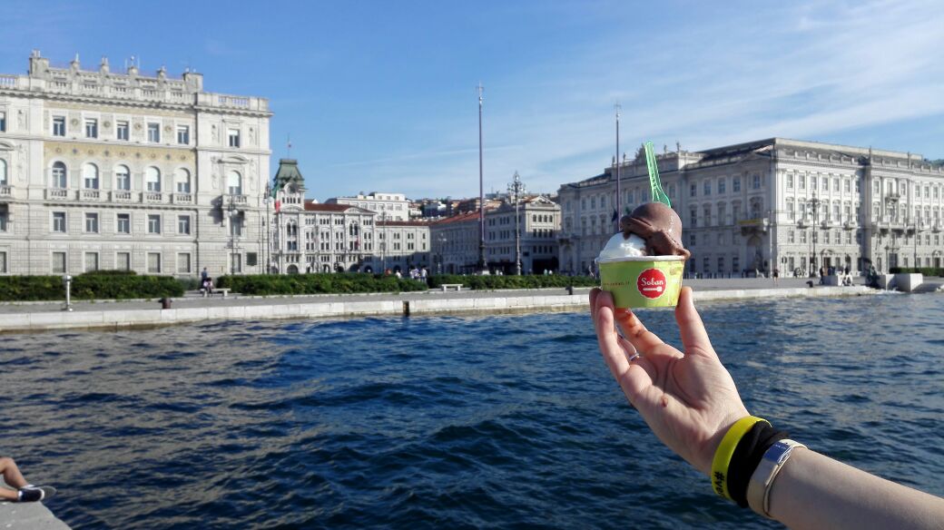 Il gelato servito.