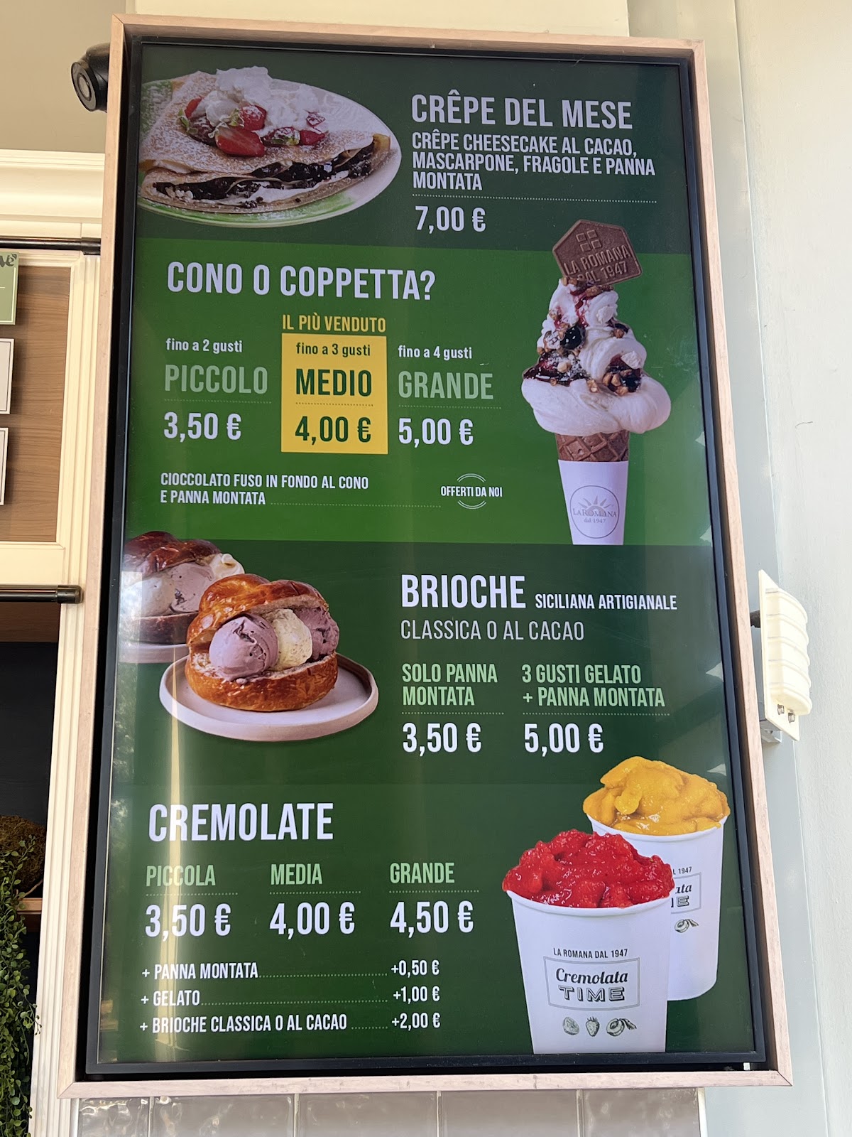 Il locale in servizio.