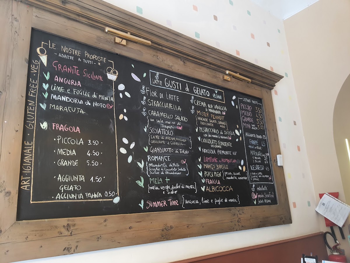 Il gelato servito.