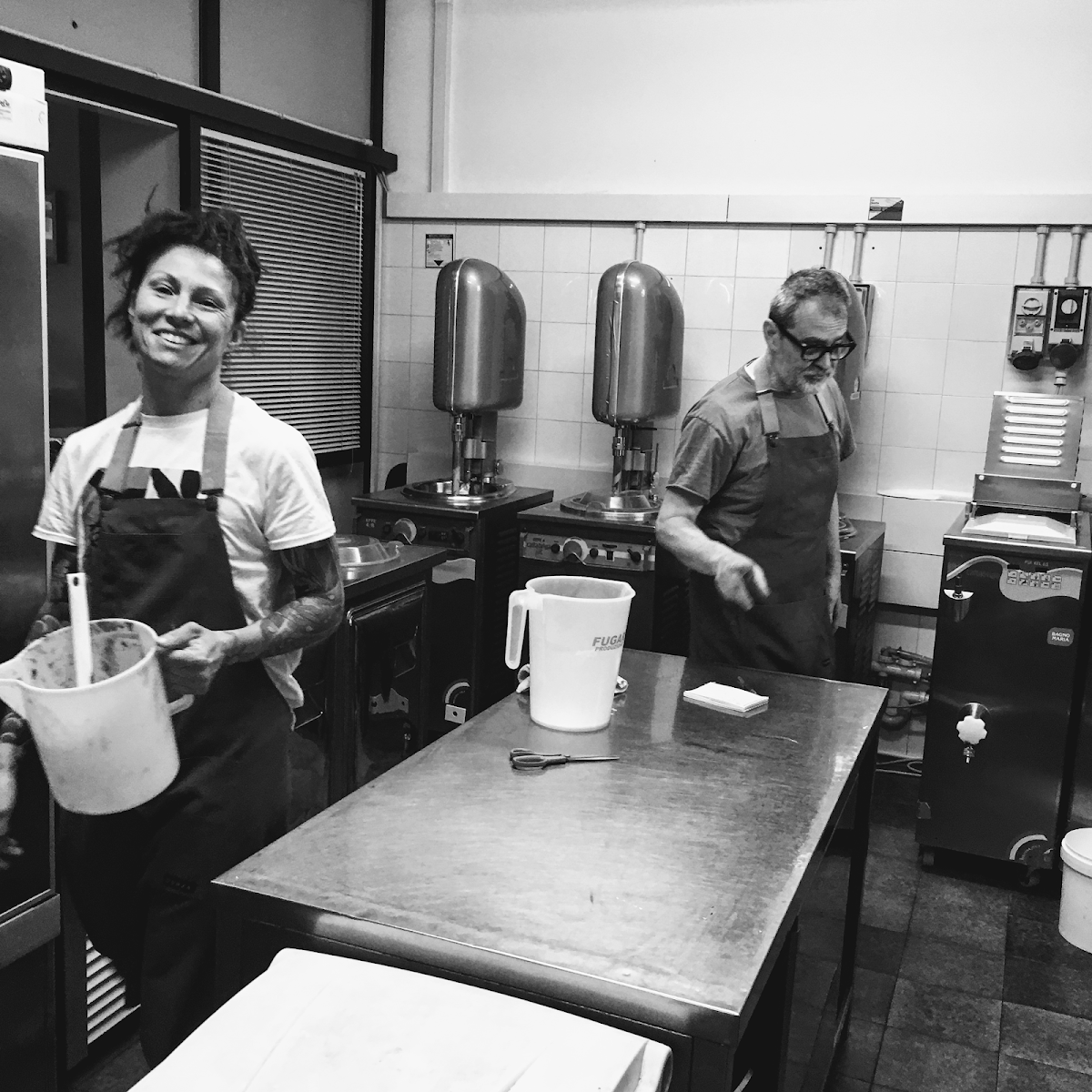 Il gelato servito.