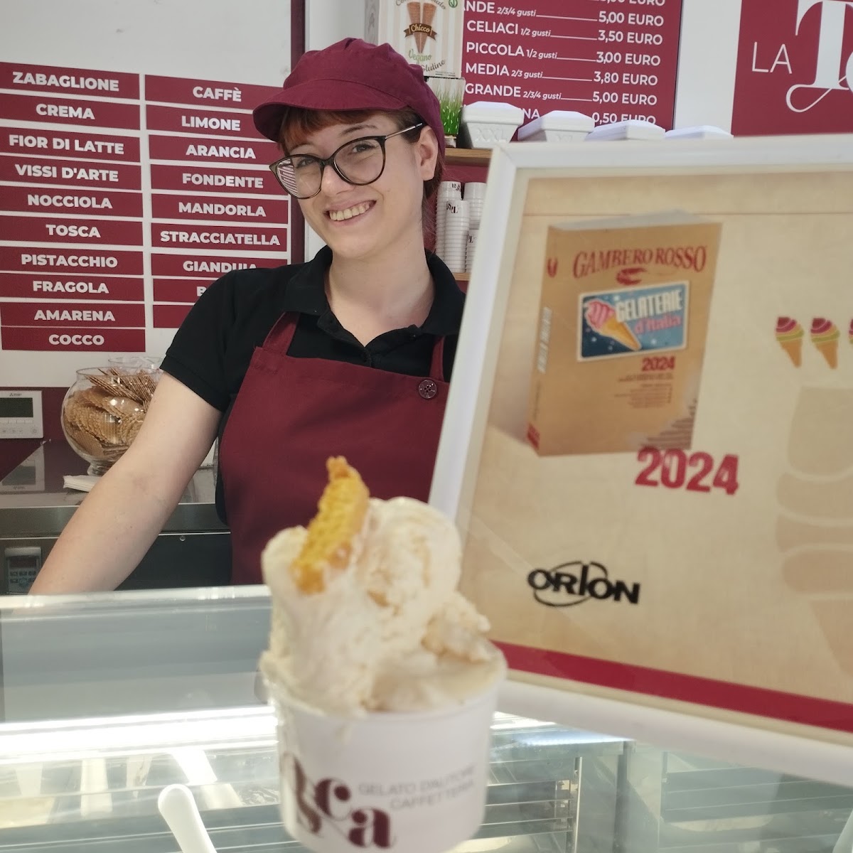 Il gelato della casa.