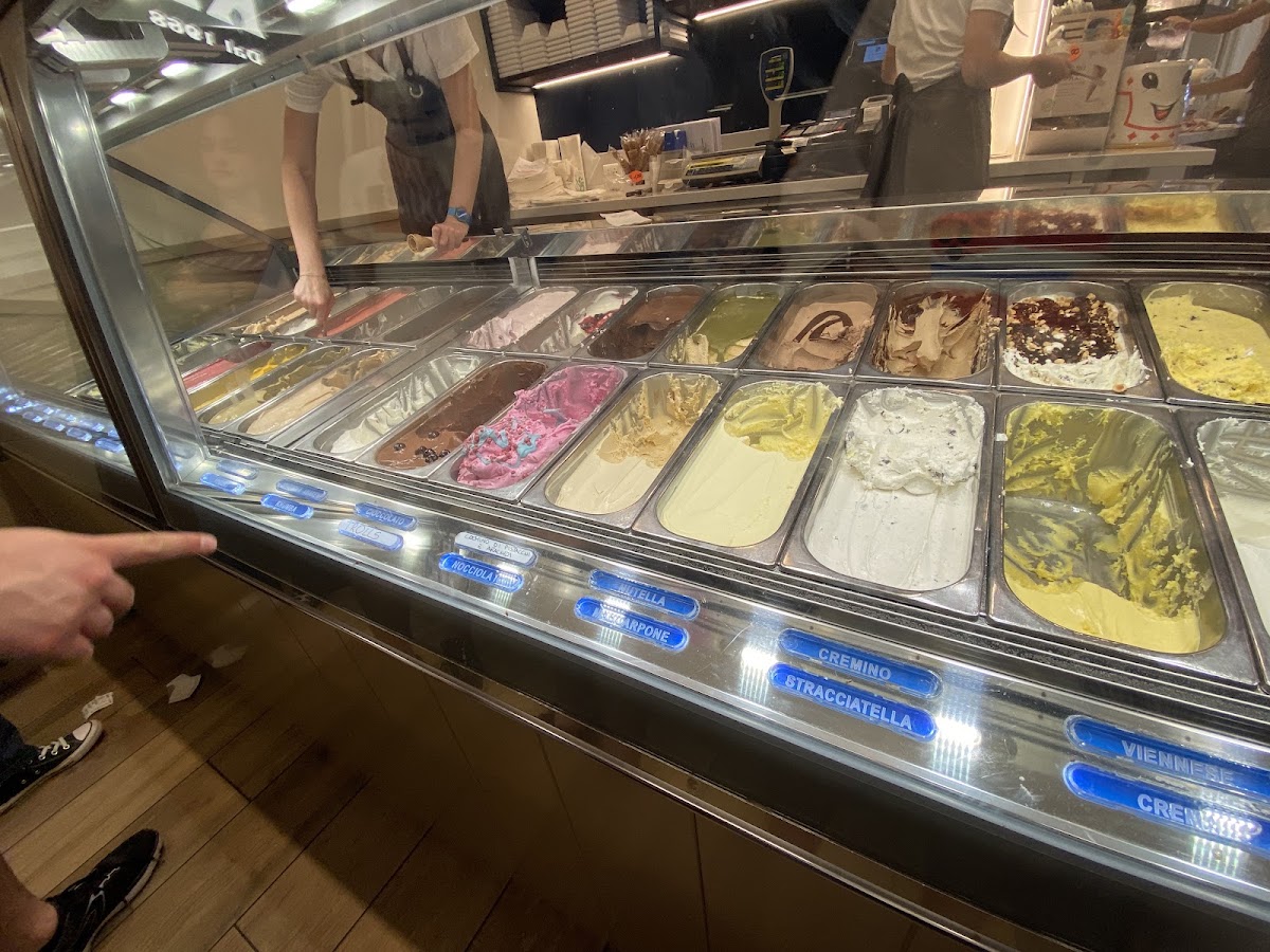 Il gelato servito.