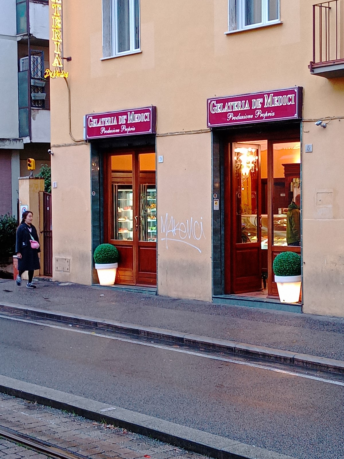 Un dettaglio del banco.