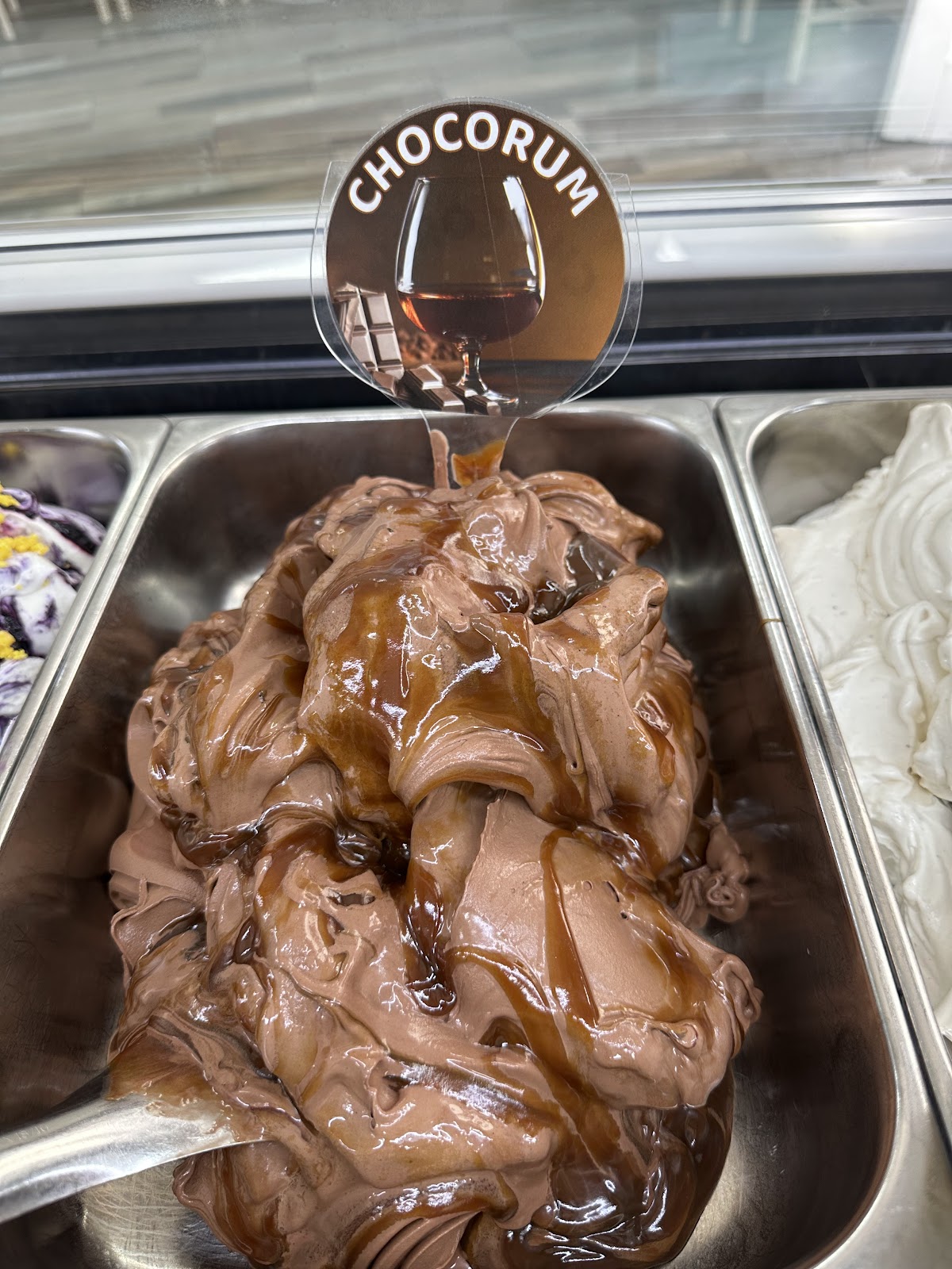 Il gelato servito.