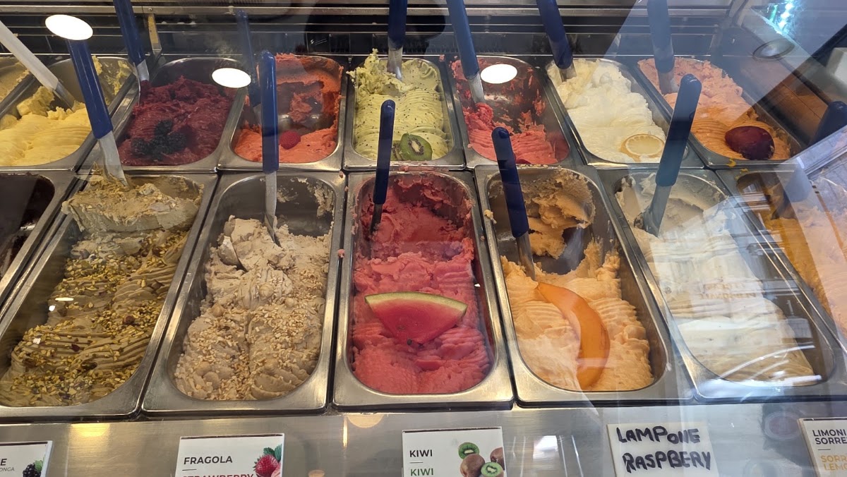 Il gelato servito.