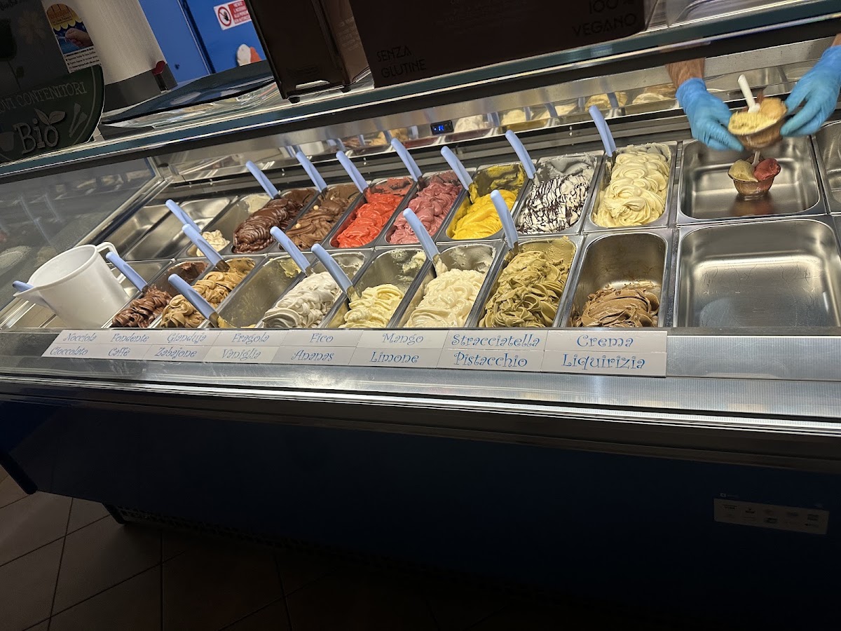 Il gelato servito.