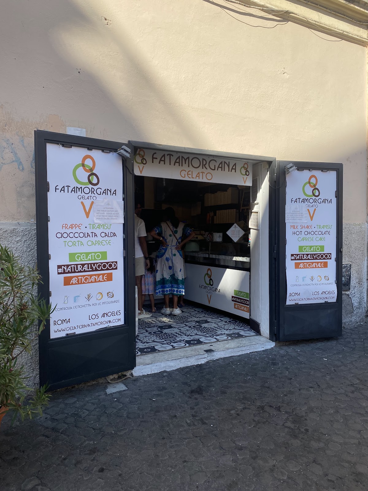 Un dettaglio del banco.