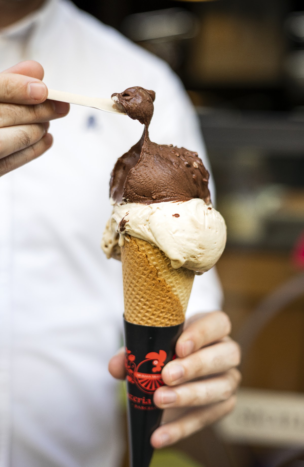 Gelateria Da Gallo — vitrina y producto