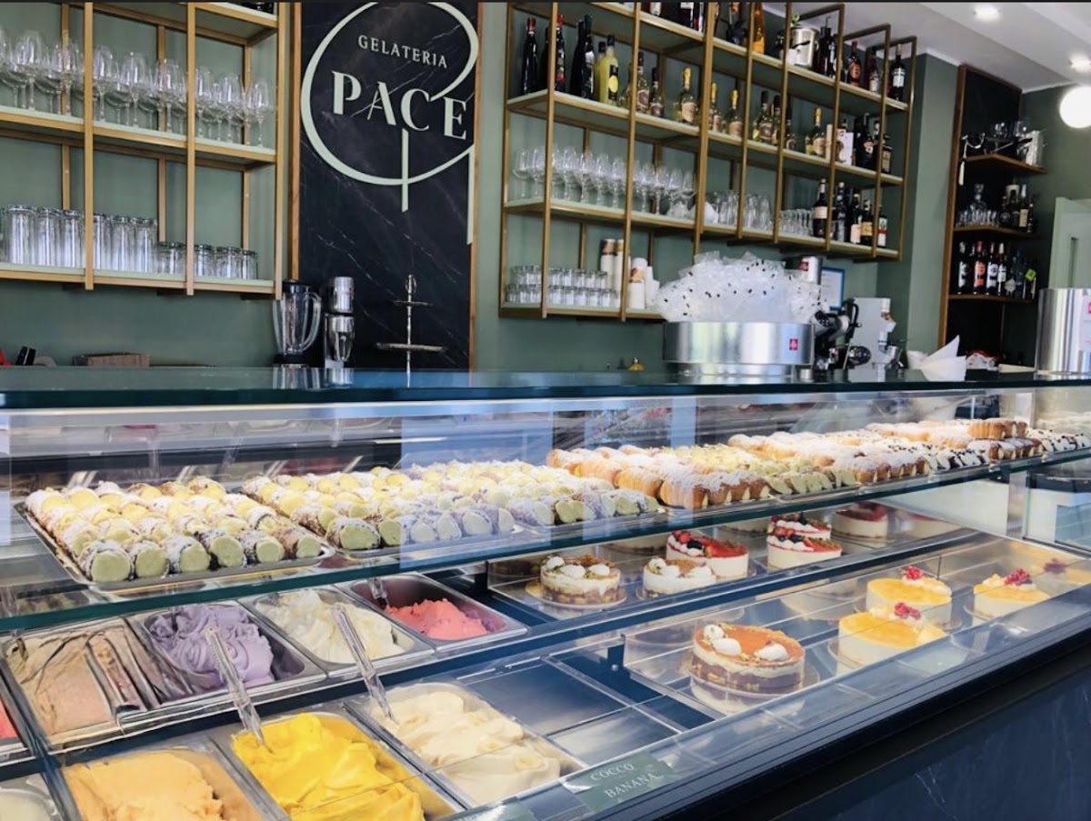 Il gelato servito.