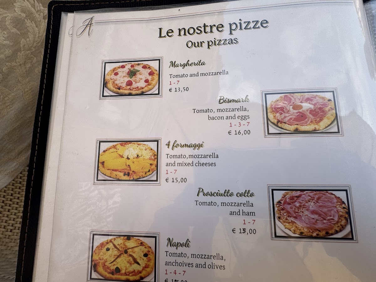 Un dettaglio del banco.