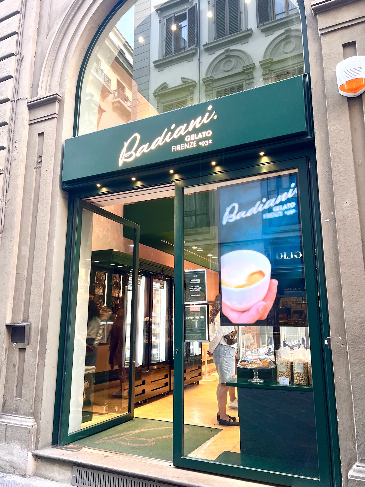 Un dettaglio del banco.