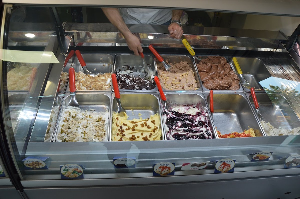 Il gelato servito.