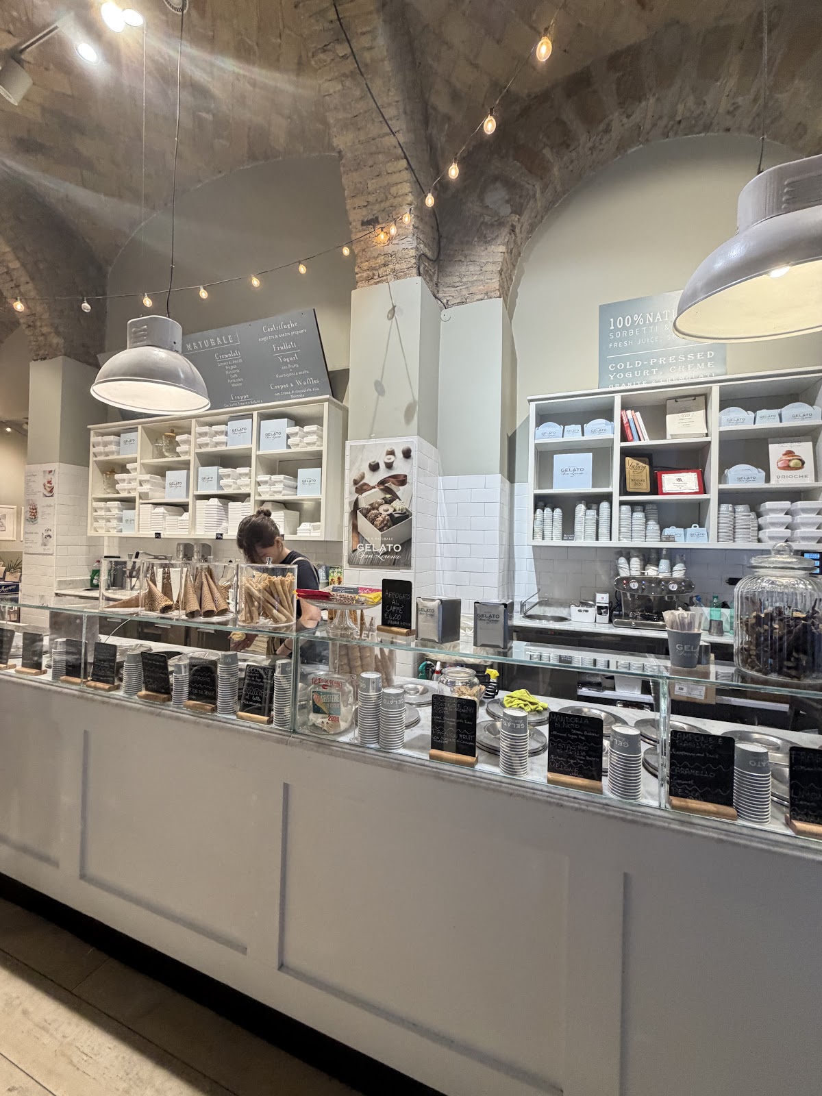 Il gelato servito.