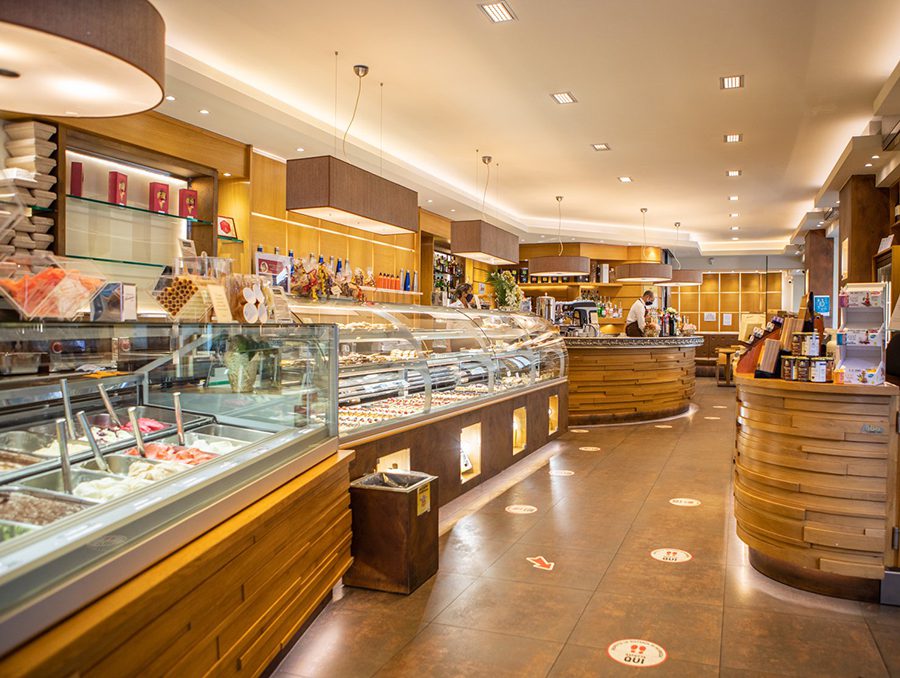 Il locale visto dall'interno.