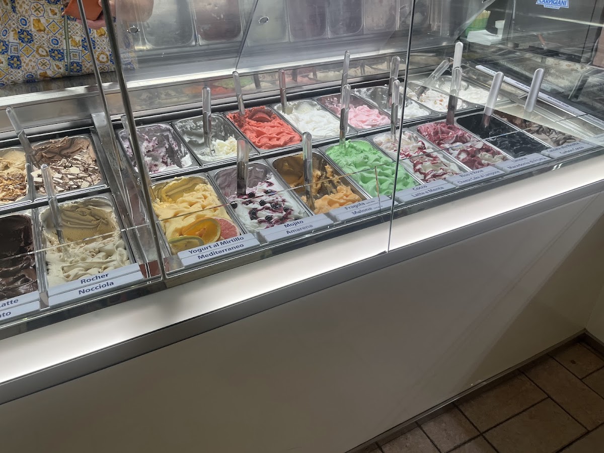 Il gelato servito.