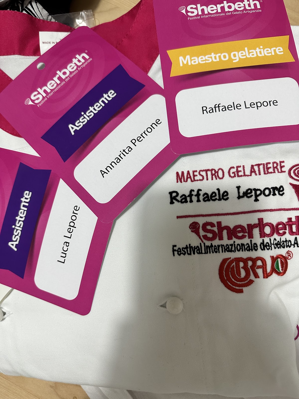 Il gelato servito.