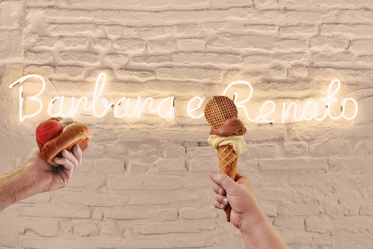 Il gelato servito.