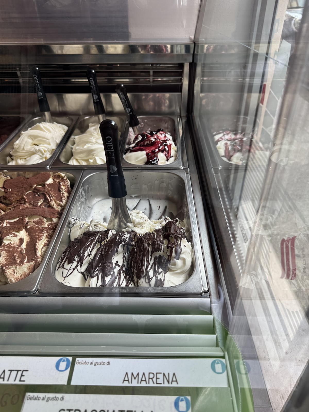 Il gelato servito.